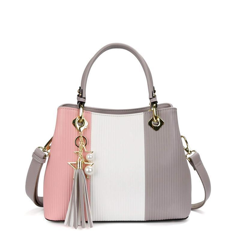 Pretty Color Combination Crossbody Bag